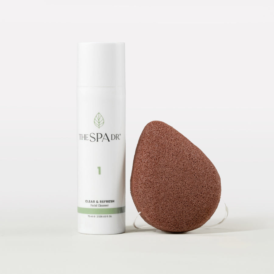 Skincare Daily Ritual: Gentle Cleanser + Konjac Sponge